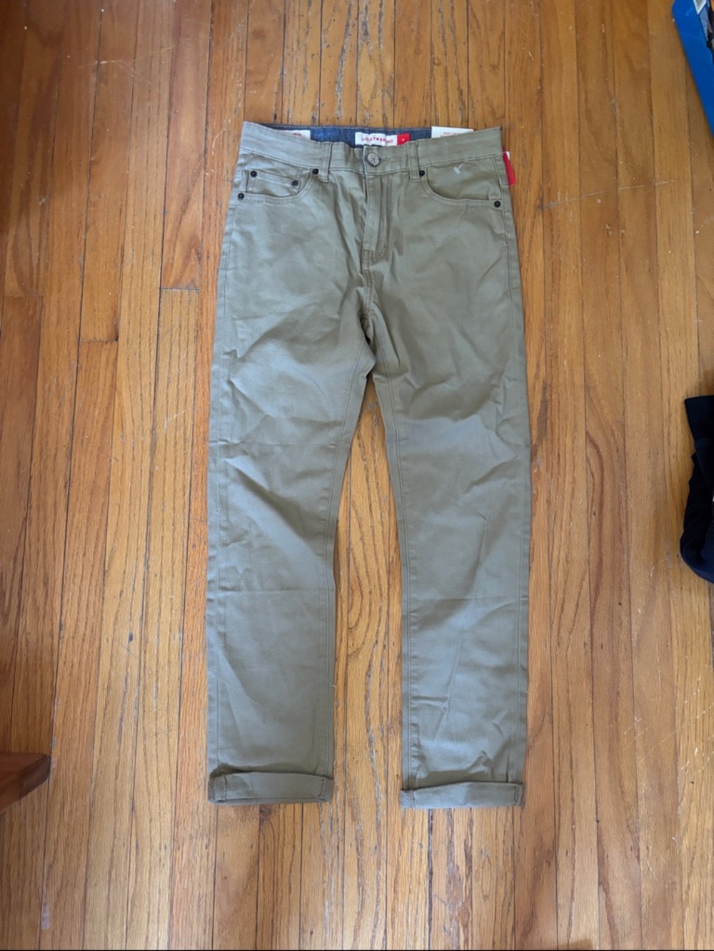 Lucky Brand Boys Khaki Straight-Leg Pants